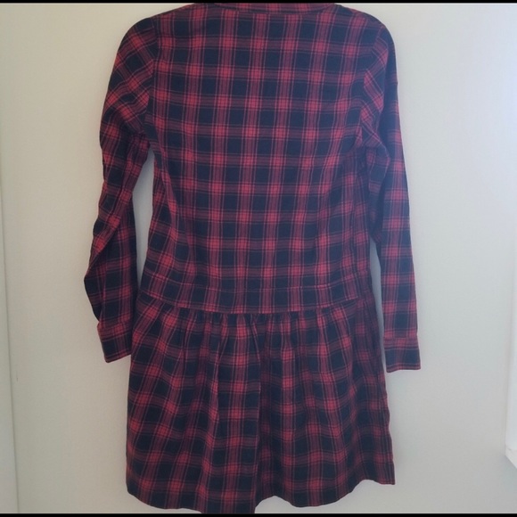 J Crew Factory Plaid Flannel Dress, Size 0 - Picture 5 of 8